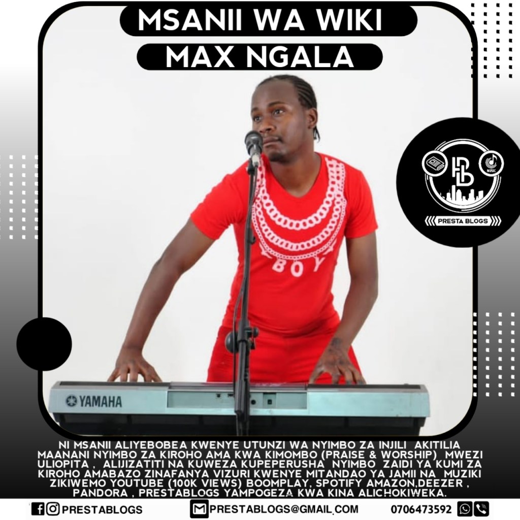 Niko Hapa Max Ngala Ajitolea Mhanga Kumtumikia Mwenye Enzi.